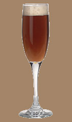 Picture of a black velvet cocktail